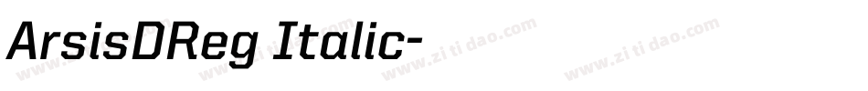ArsisDReg Italic字体转换